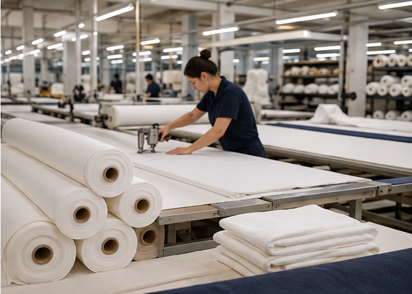 Professional textile production for OTELSAN hotel beds and hospitality textiles